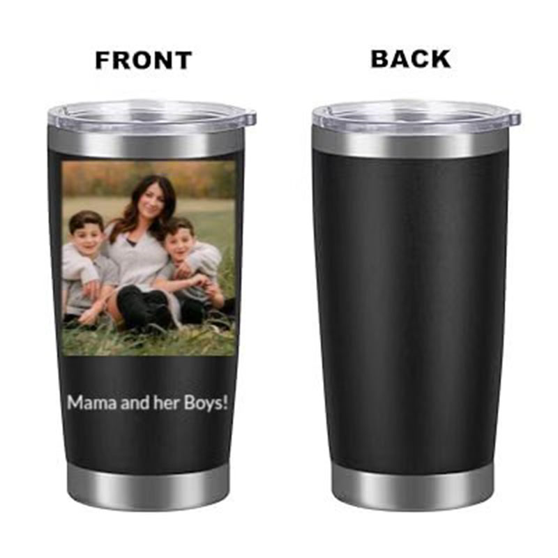 Coffee Equipment Logo - Gepersonaliseerde LOGO bedrukte poedercoating dubbelwandige reistumbler