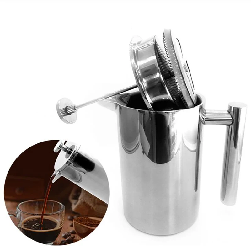Coffee Equipment Camping - Dubbelwandige geïsoleerde koffiekan met filter, hittebestendige